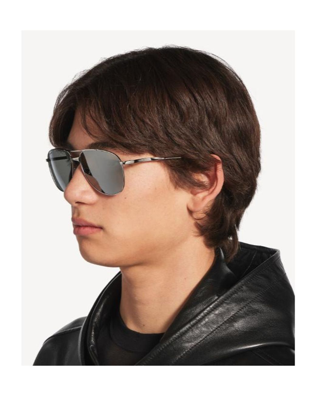 Balenciaga White Eyewear Monday Pilot Frame Sunglasses for men