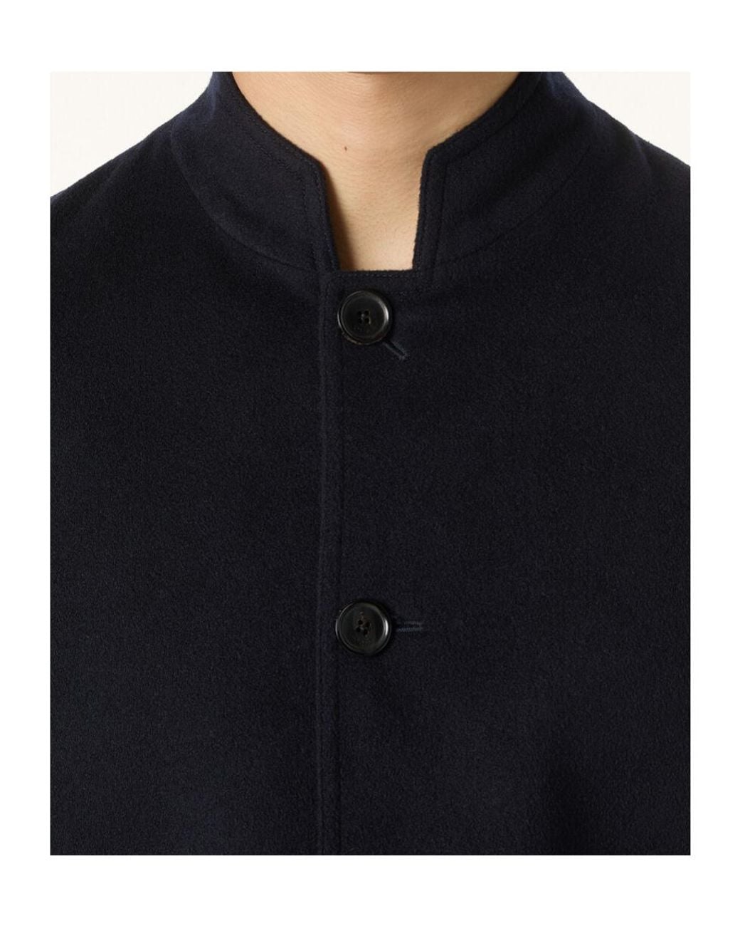 Loro Piana Black Henley Vest for men