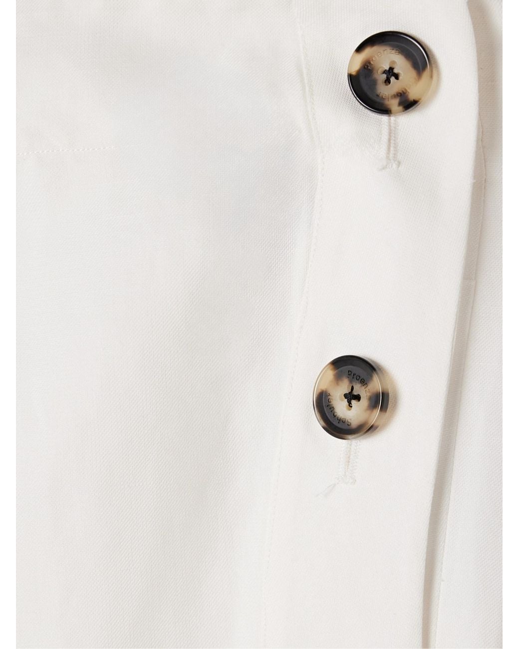 Proenza Schouler White Candice Double-Breasted Poplin Maxi Dress