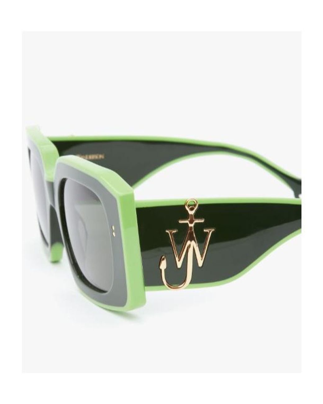 J.W. Anderson Green Jw Anderson Square-Frame Sunglasses