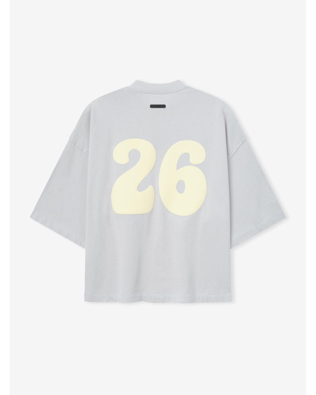 Fear Of God White Heavy Jersey Merch Tee Boxy Fit for men