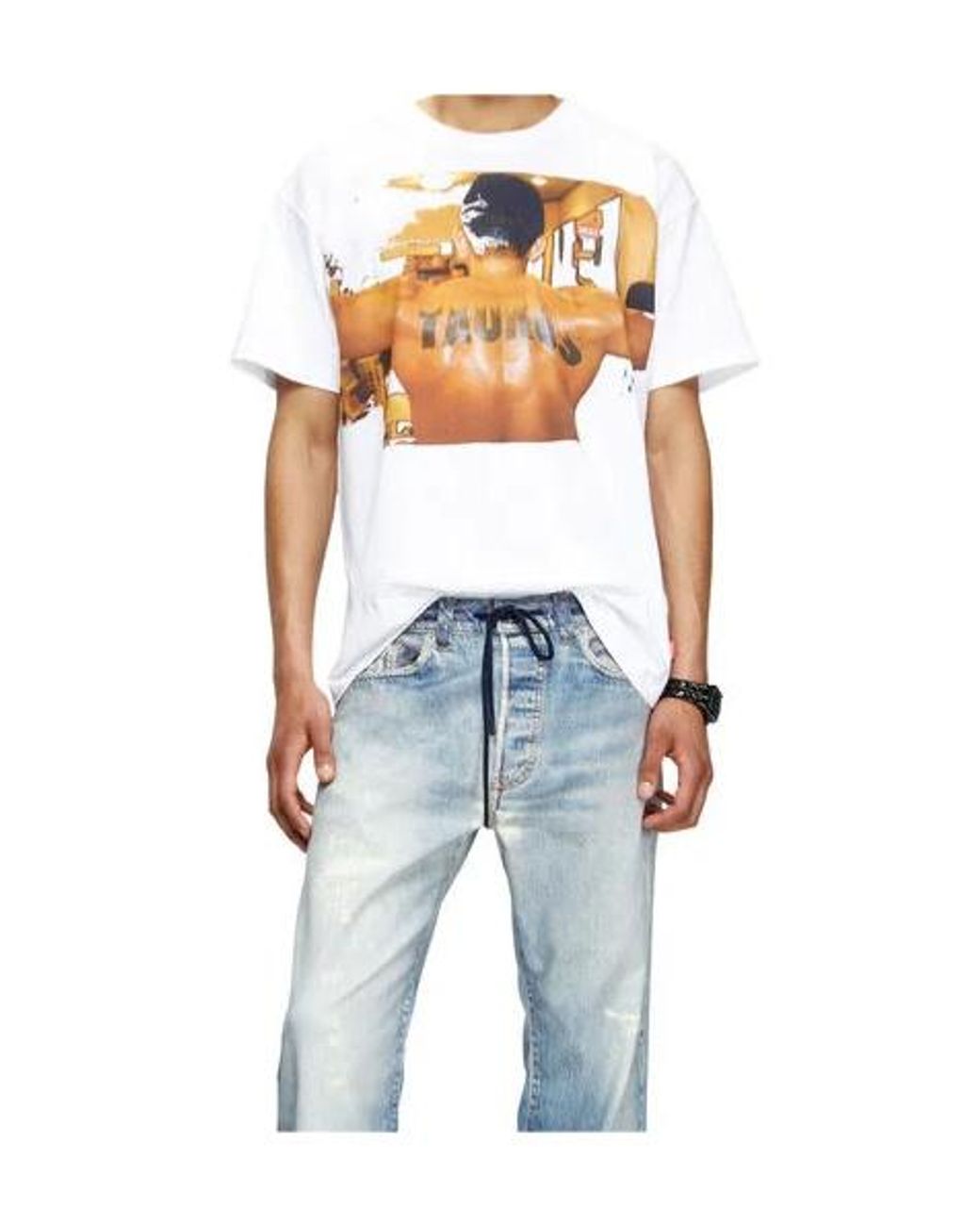DIESEL White X Tom Of Finland Foundation Pr-T-Norm-Tom25-1 T-Shirt for men