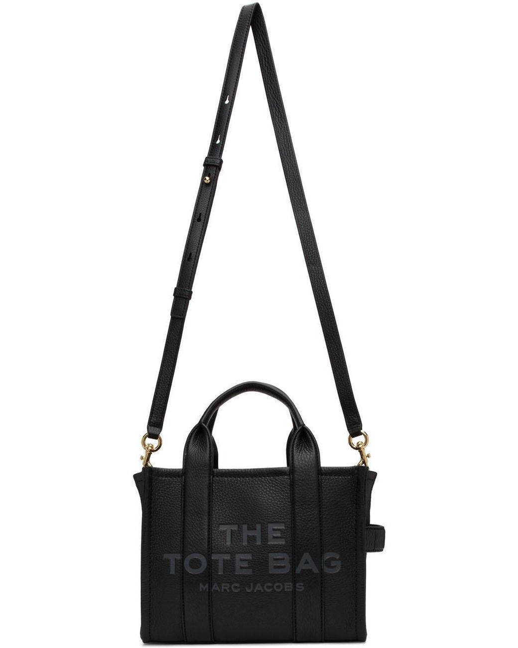 Marc Jacobs Black Logo Embossed Shoulder Bag