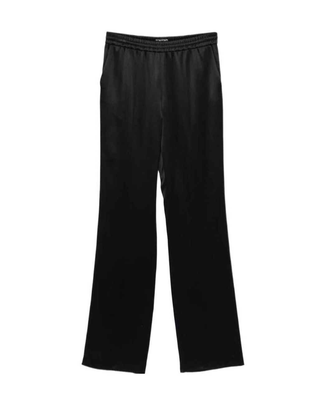 Tom Ford Black Wide-Leg Trousers With An Elastic Waistband