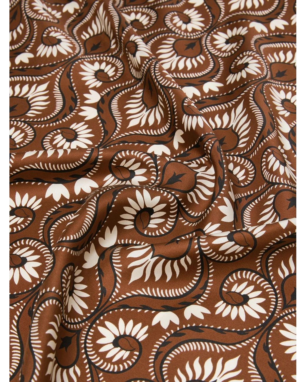 Weekend by Maxmara Brown Wkaonesto Patterned Scarf