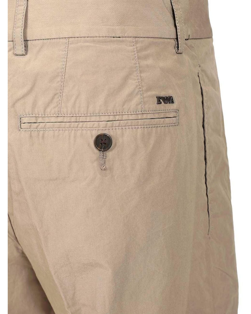 Emporio Armani Gray Lightweight Straight-Leg Pants for men
