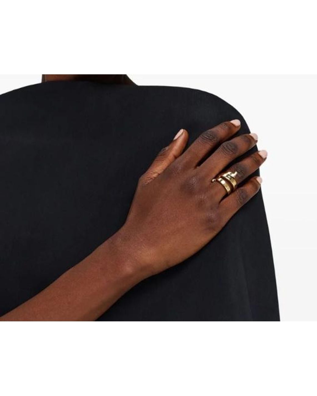 Ferragamo Natural Ferragamo Gancini Band Ring