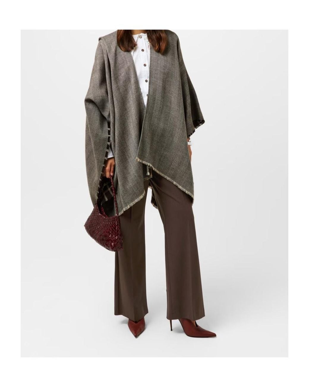 Weekend by Maxmara Brown Petra Wide Leg Trousers