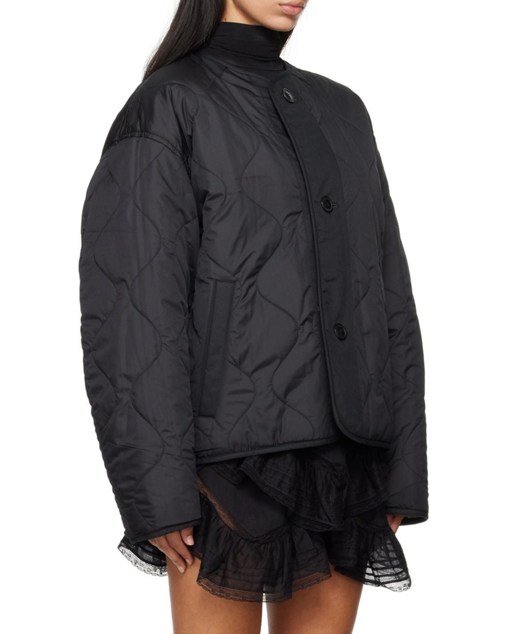 Isabel Marant Black Isabel Marant Étoile Himala Zebra-Printed Button-Up Jacket