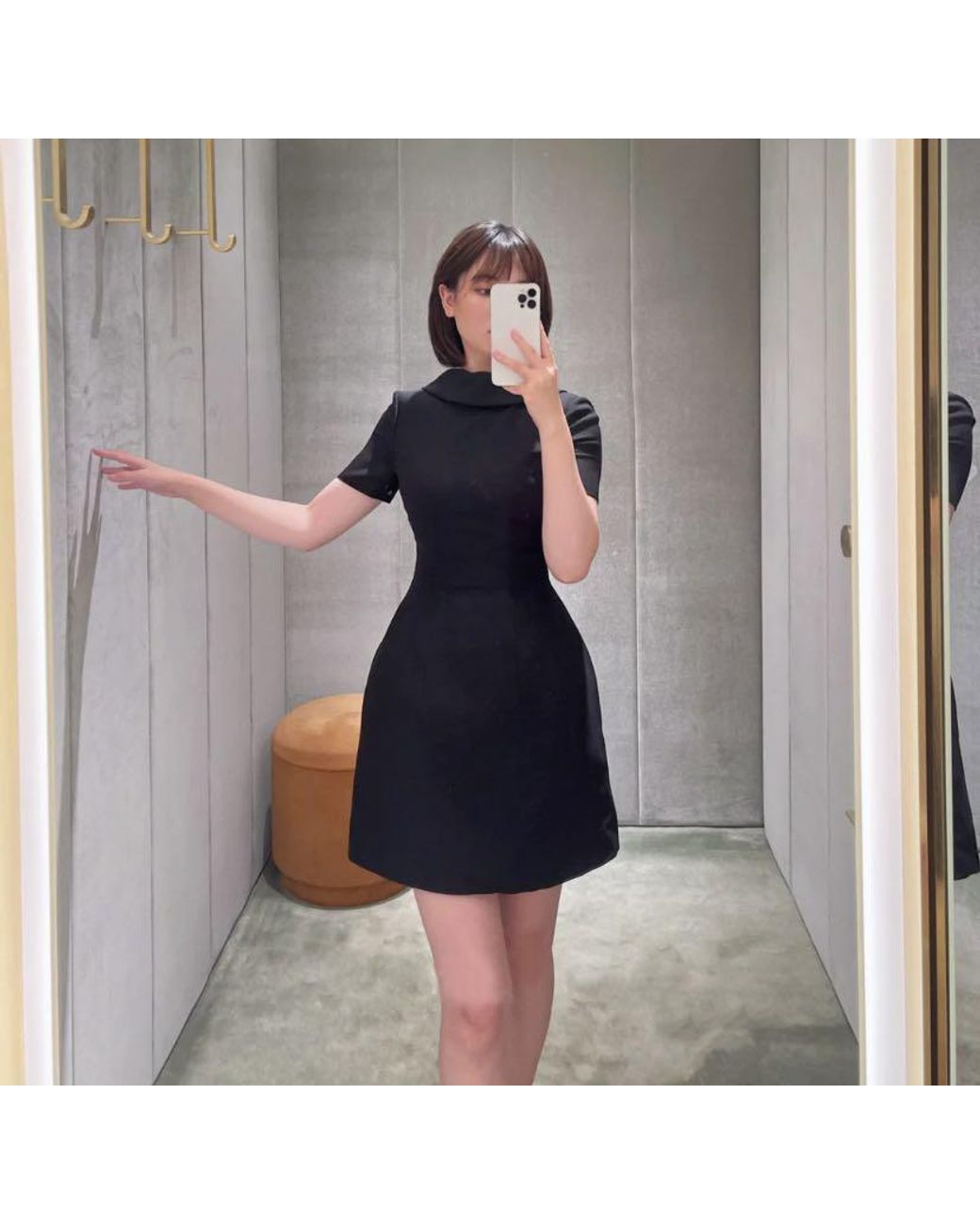 Valentino Black Bow-Detail Mini Dress
