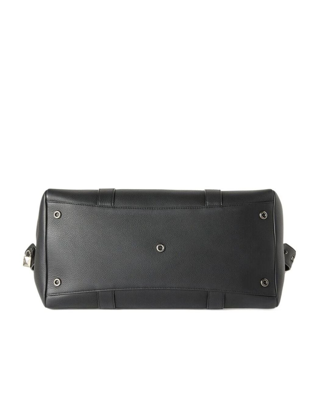 Loro Piana Black Loom Weekender Bag L42 for men