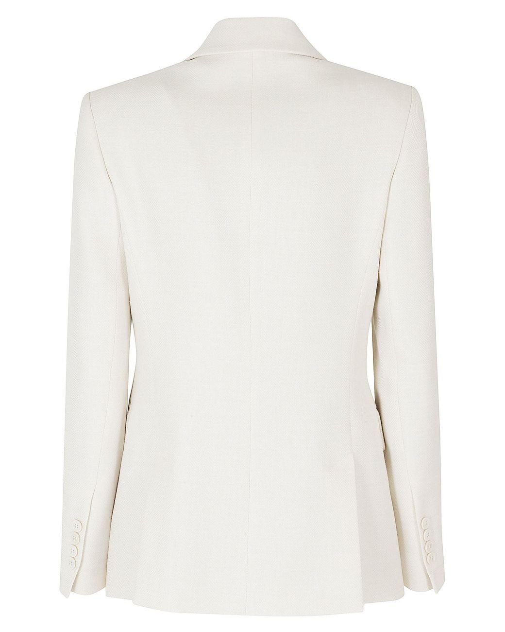 Eleventy White Double-Breasted Suit Jacket