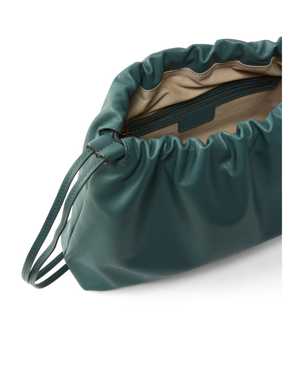 Pinko Green Maxi Clutch Bag