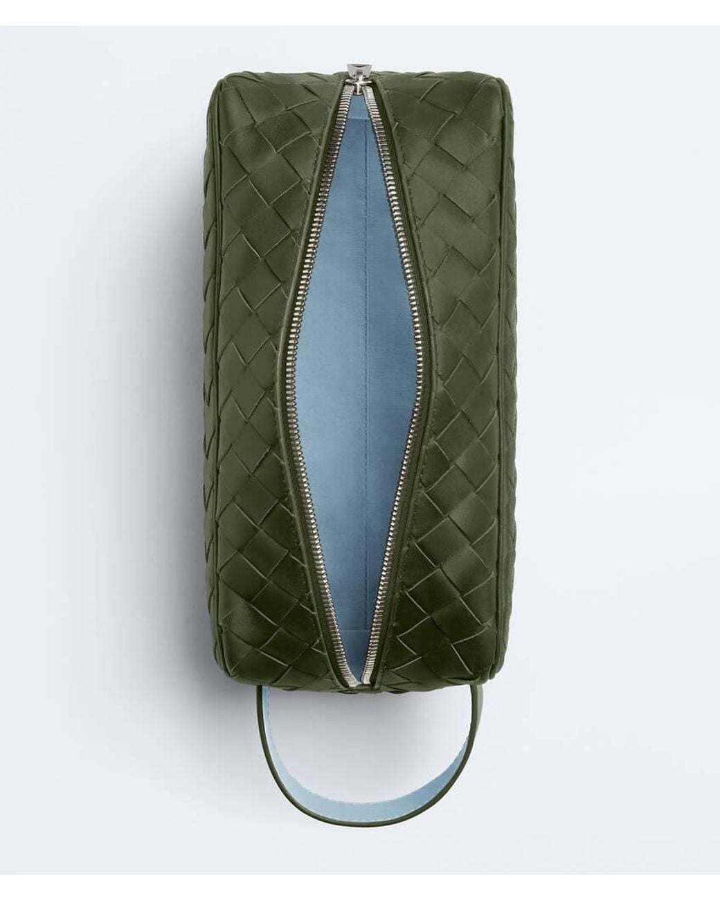 Bottega Veneta Green Intrecciato Travel Pouch for men