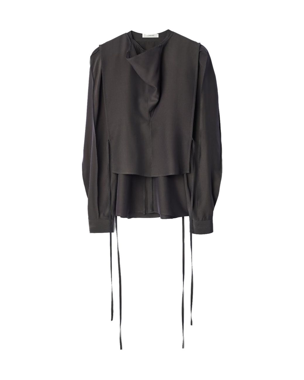 Lemaire Black Layered Blouse