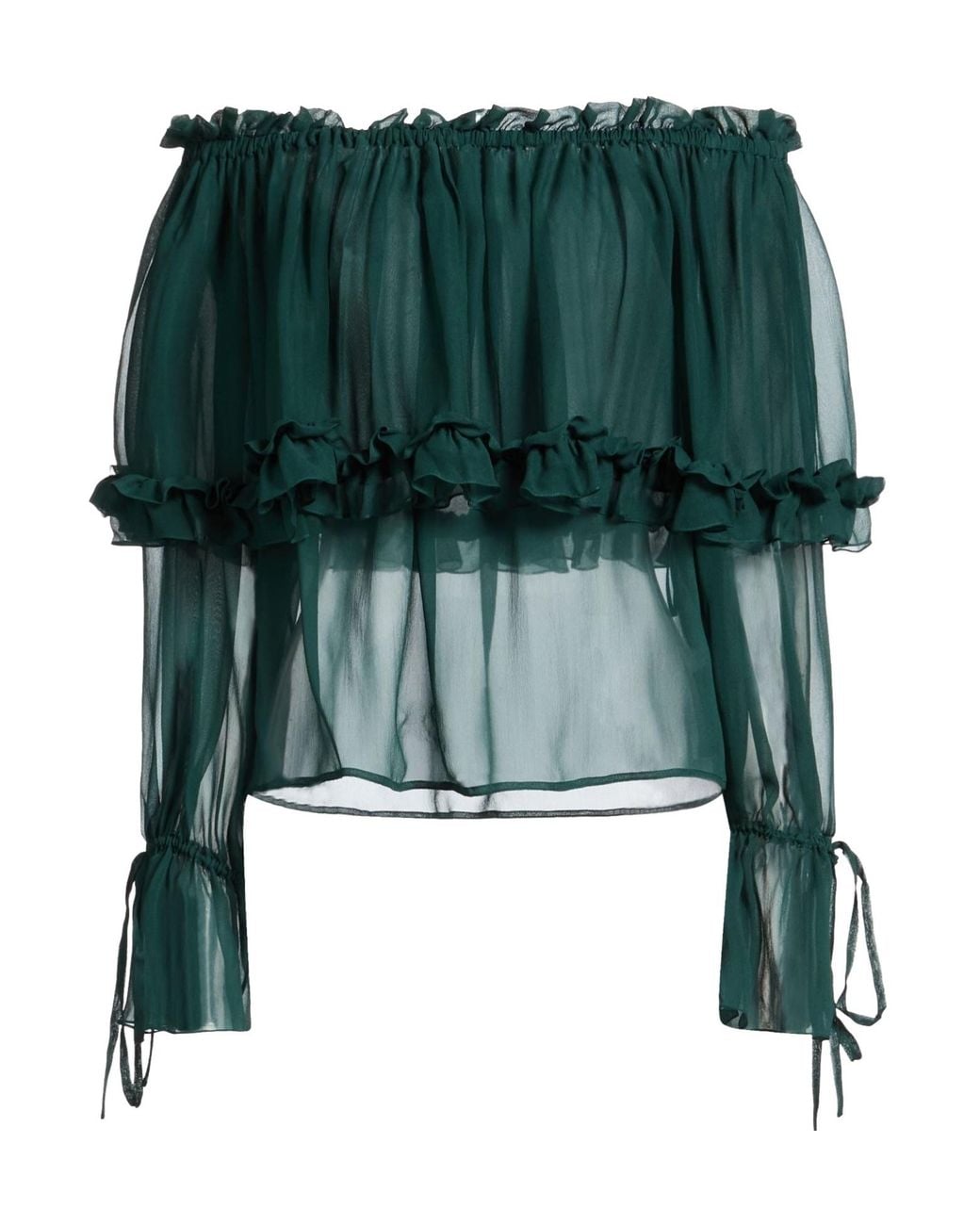 Saint Laurent Green Crop Top