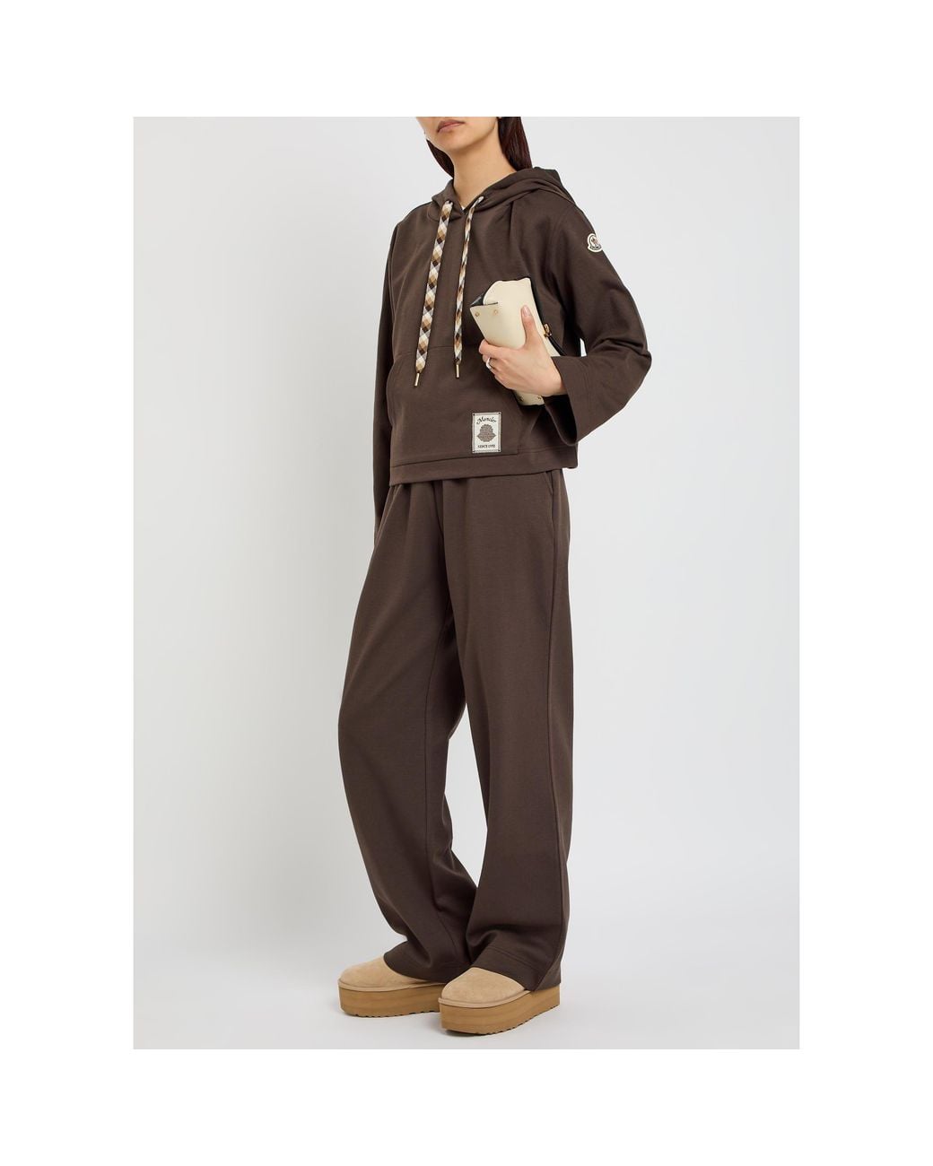 Moncler Brown Head Cotton Hoodie