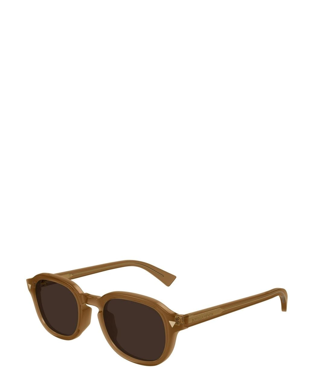 Bottega Veneta Brown Eyewear Oval-Frame Sunglasses for men