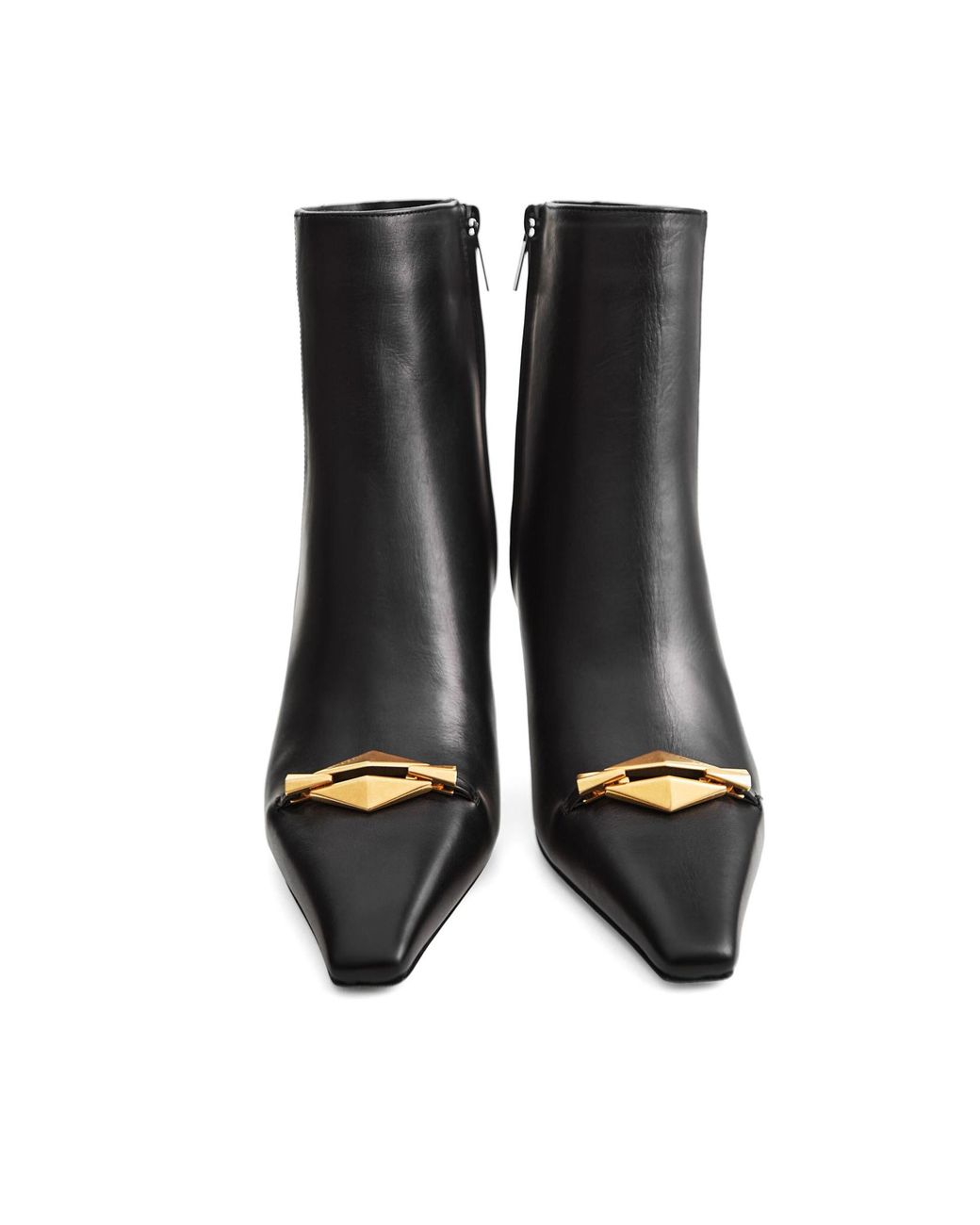 Jimmy Choo Black Zipper Ankle Boots