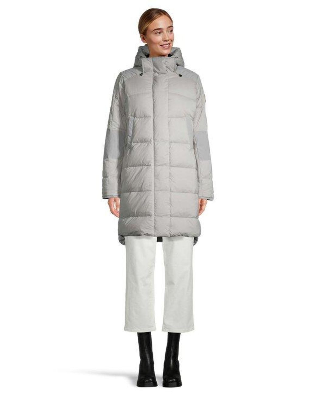 Canada Goose Gray Alliston Hooded Down Jacket