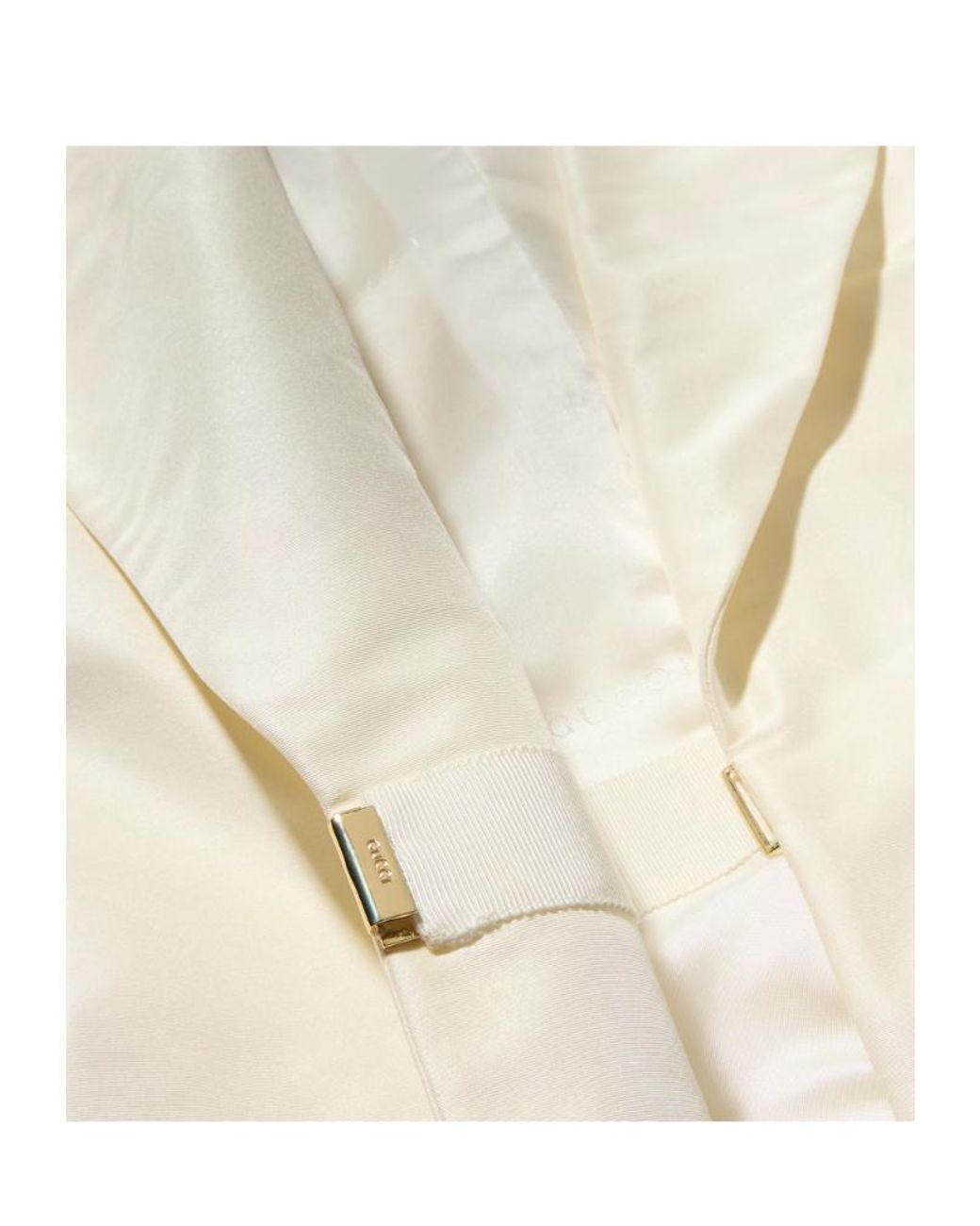 Gucci Natural Fine Silk Faille Jacket