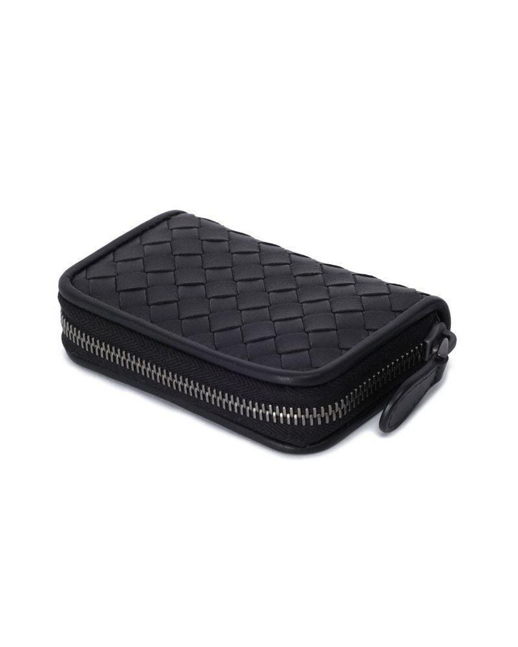 Bottega Veneta Black Zip Wallet for men