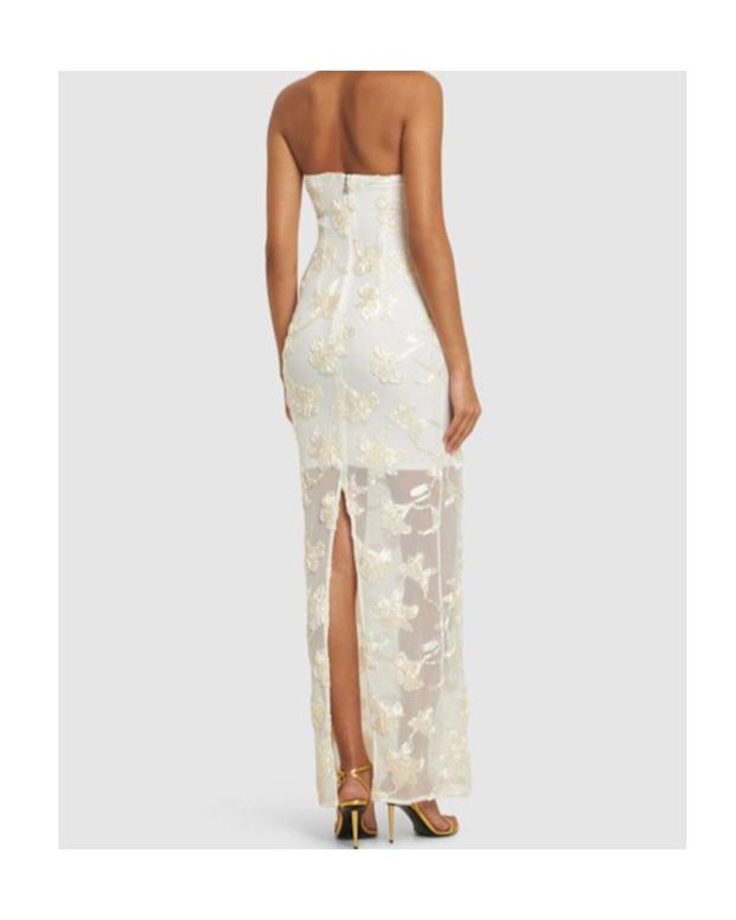 ROTATE BIRGER CHRISTENSEN White Lace Sleeveless Dress