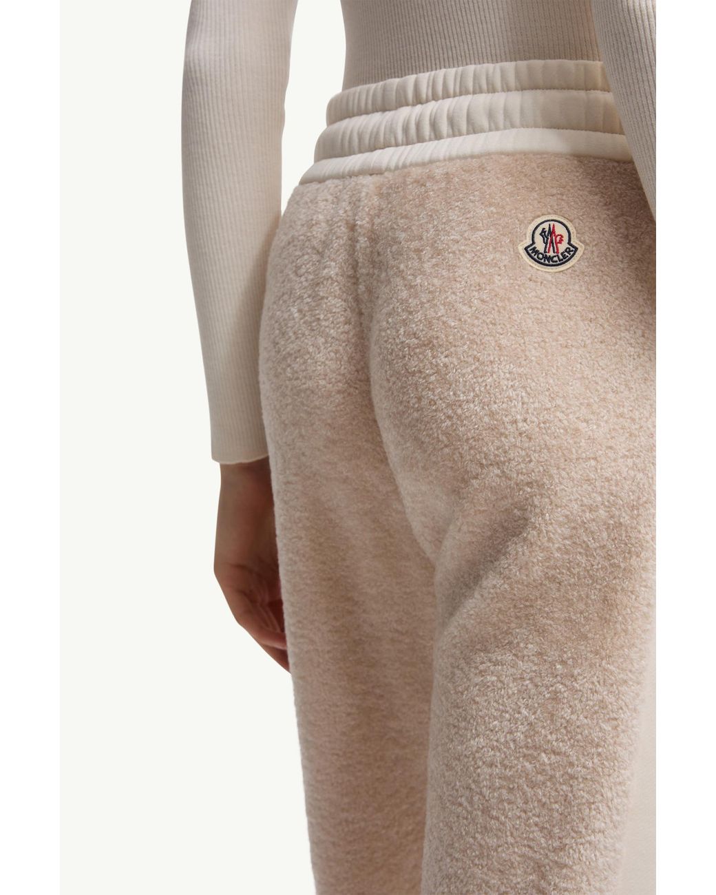 Moncler Natural Teddy Track Pants