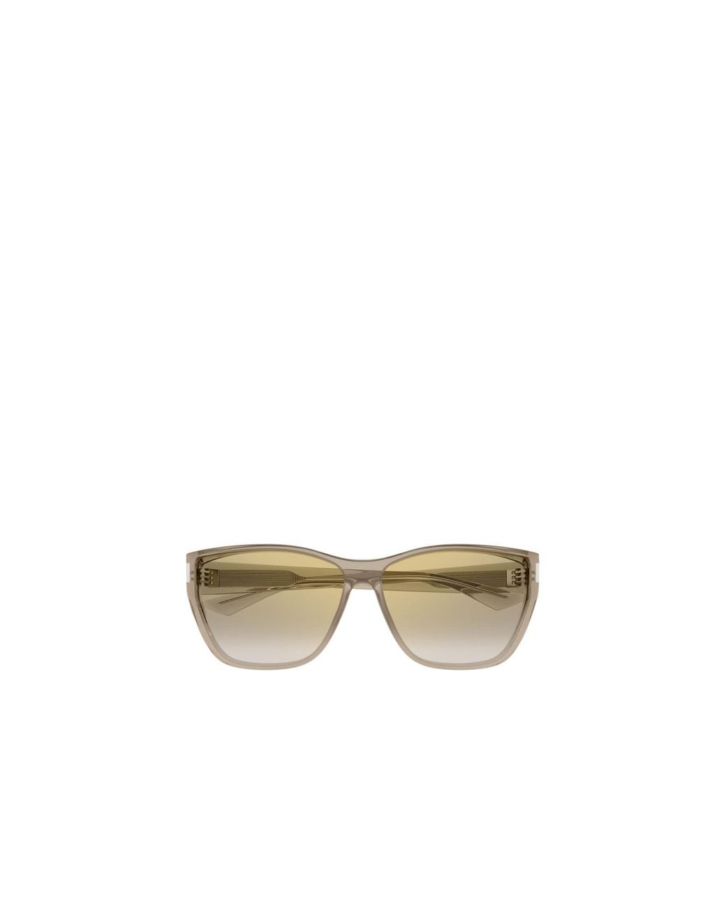 Saint Laurent White Eyewear Square Frame Sunglasses