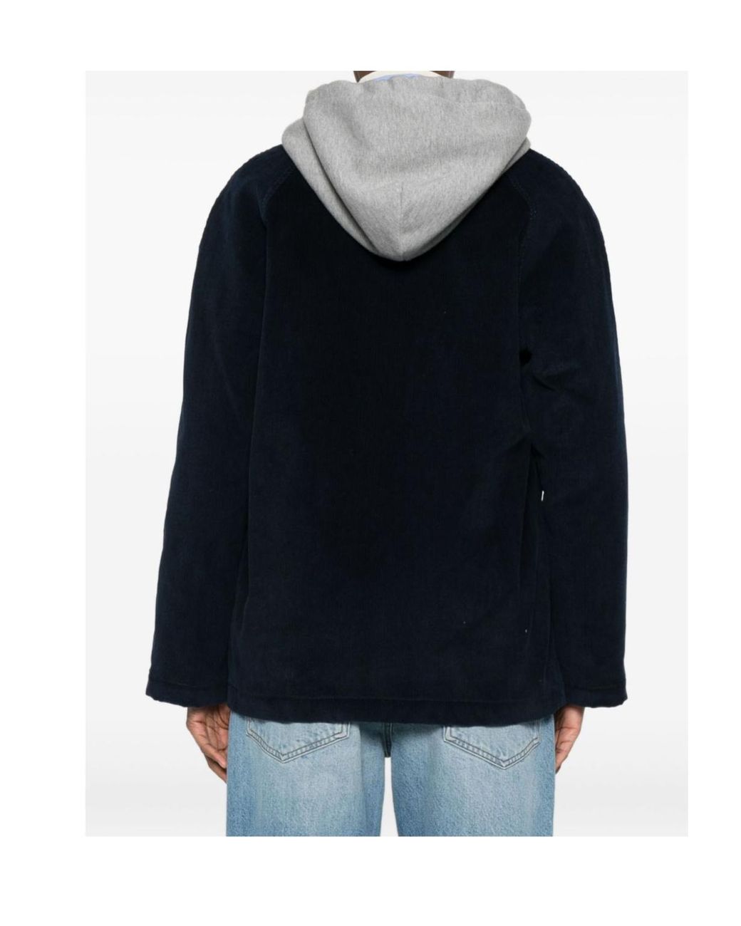 Céline Blue Triomphe Car Coat Jacket