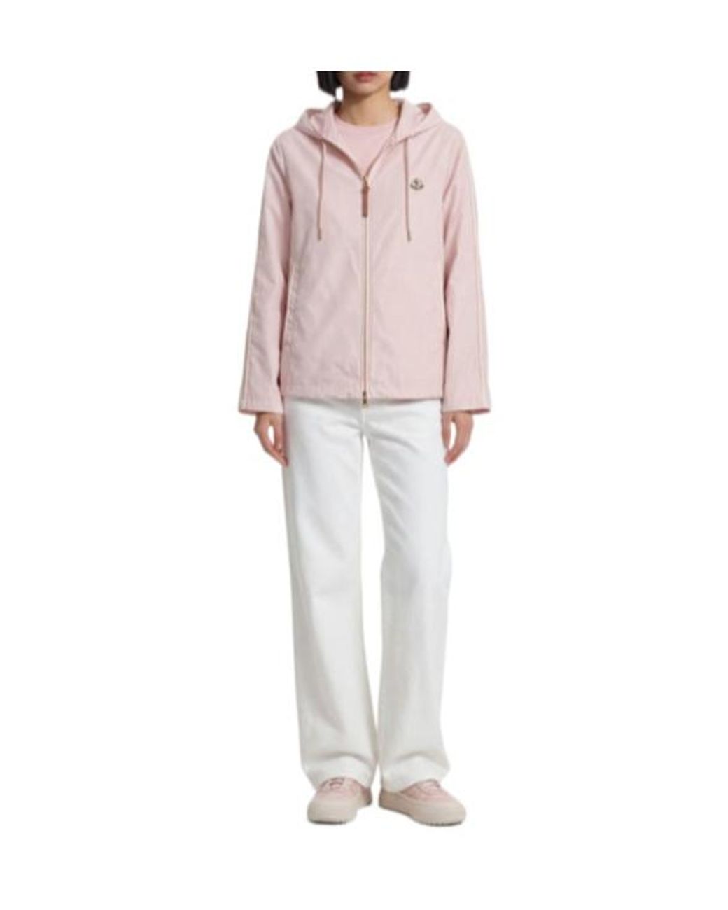Moncler Pink Sarracenia Tech Blend Casual Jacket