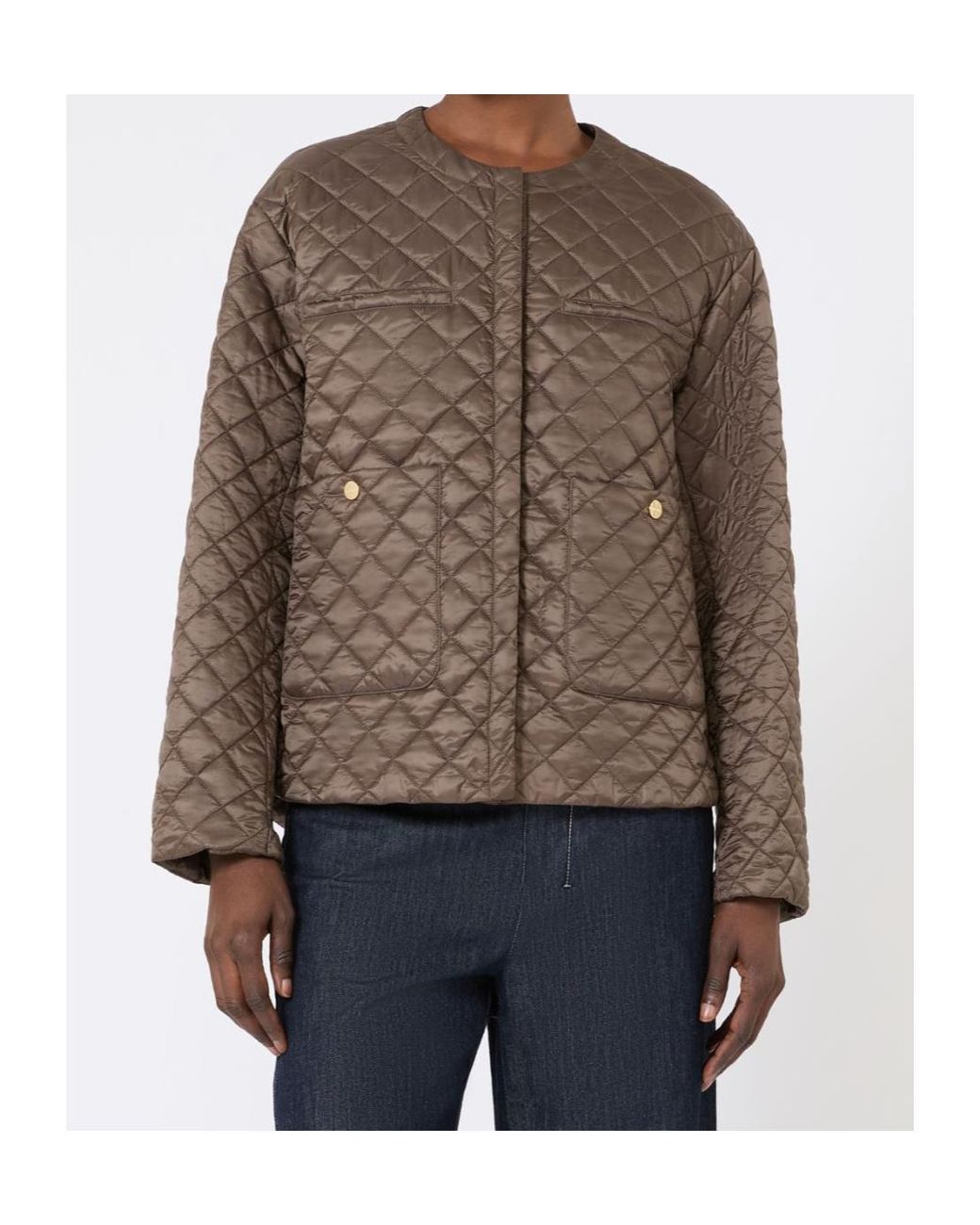 Max Mara Brown Quilted Jacket