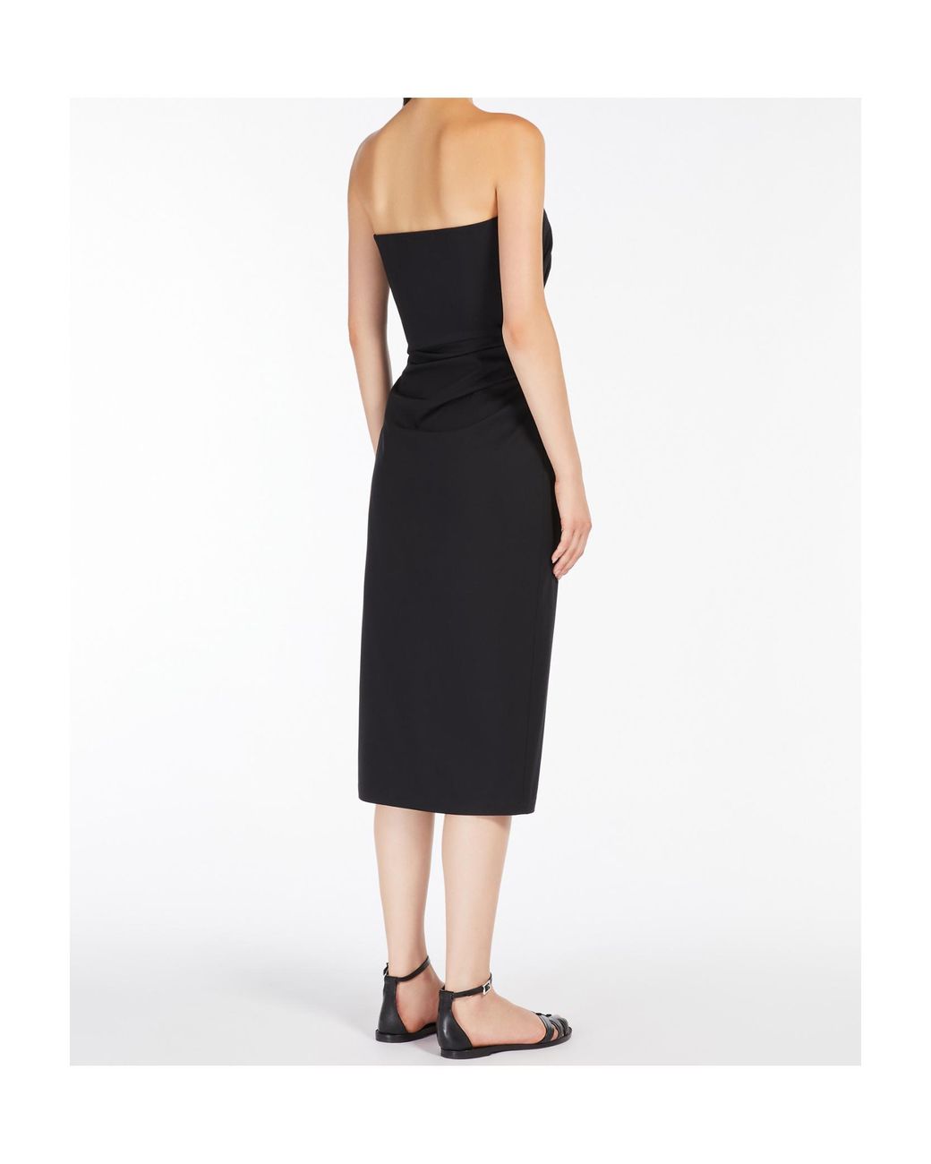 Max Mara Black Studio Agamia Strapless Dress