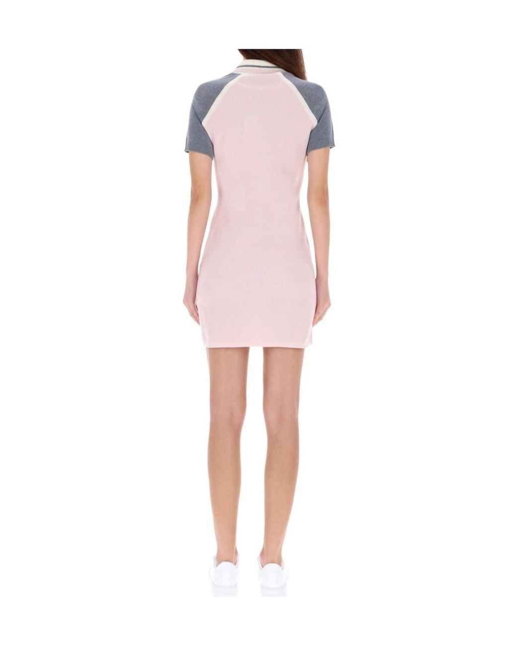 Casablanca Pink Short-Sleeved Tennis Dress