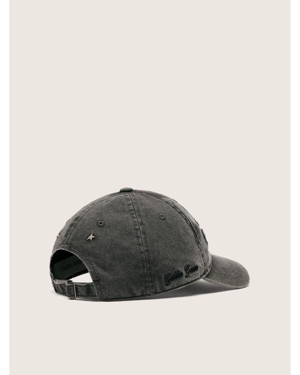 Golden Goose Deluxe Brand Gray Logo Detailed Baseball Cap for men