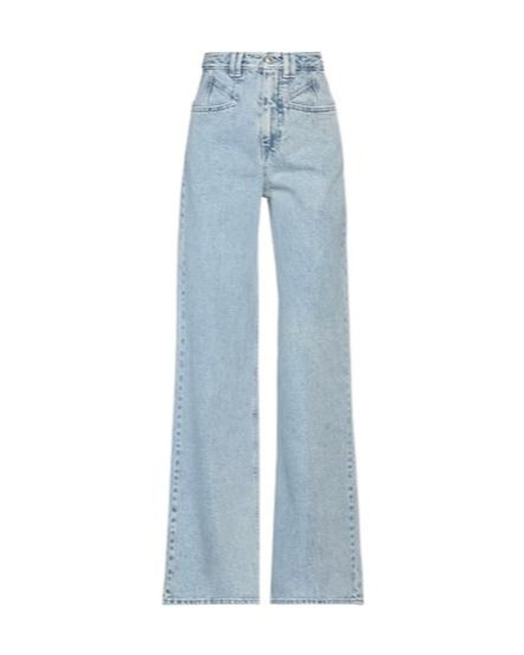 Isabel Marant Blue Light Wash Straight Leg Jeans