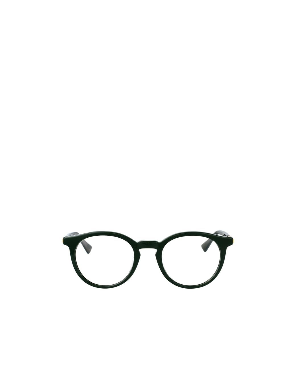 Bottega Veneta White Eyewear Round Frame Glasses for men