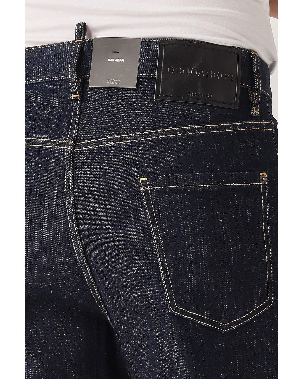 DSquared² Blue 642 Logo-Patch Jeans for men