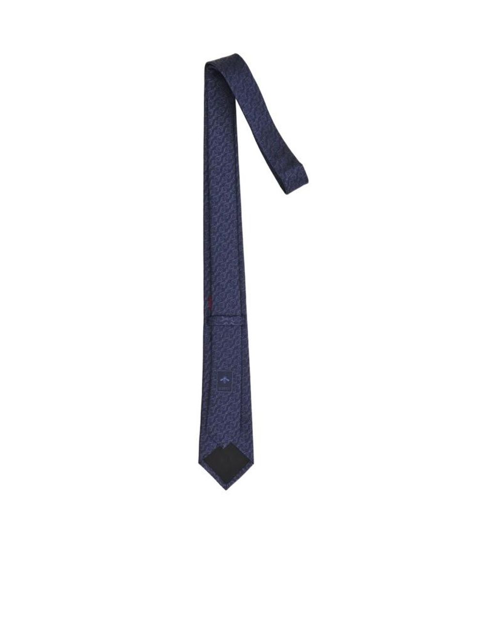 Gucci Blue Pattern-Jacquard Tie for men
