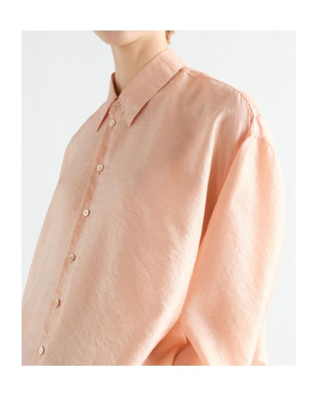 Lemaire Pink Drape Shirt