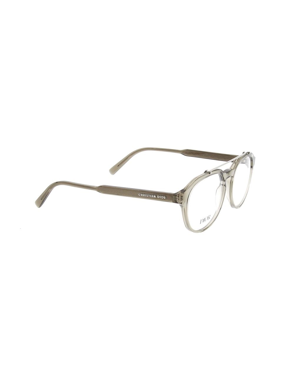 Dior Black Eyewear Round Frame Glasses for men