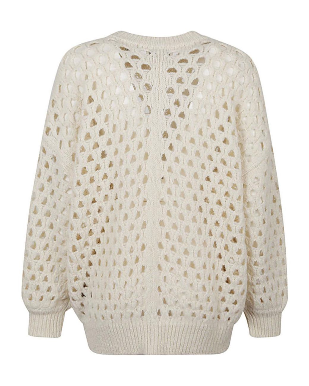 Isabel Marant White Tane Crewneck Knitted Jumper