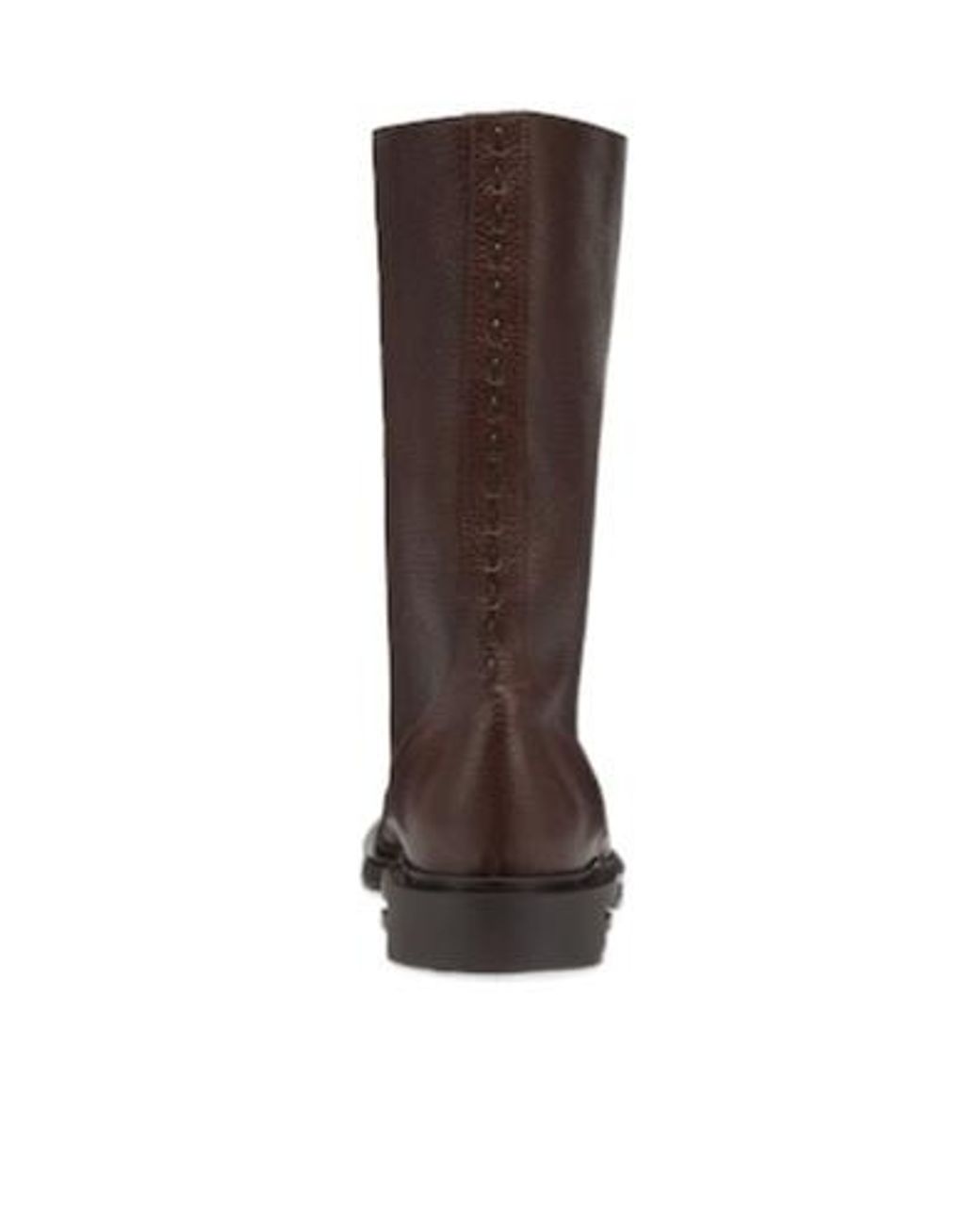 Fendi Brown Frame Round-Toe Boots for men