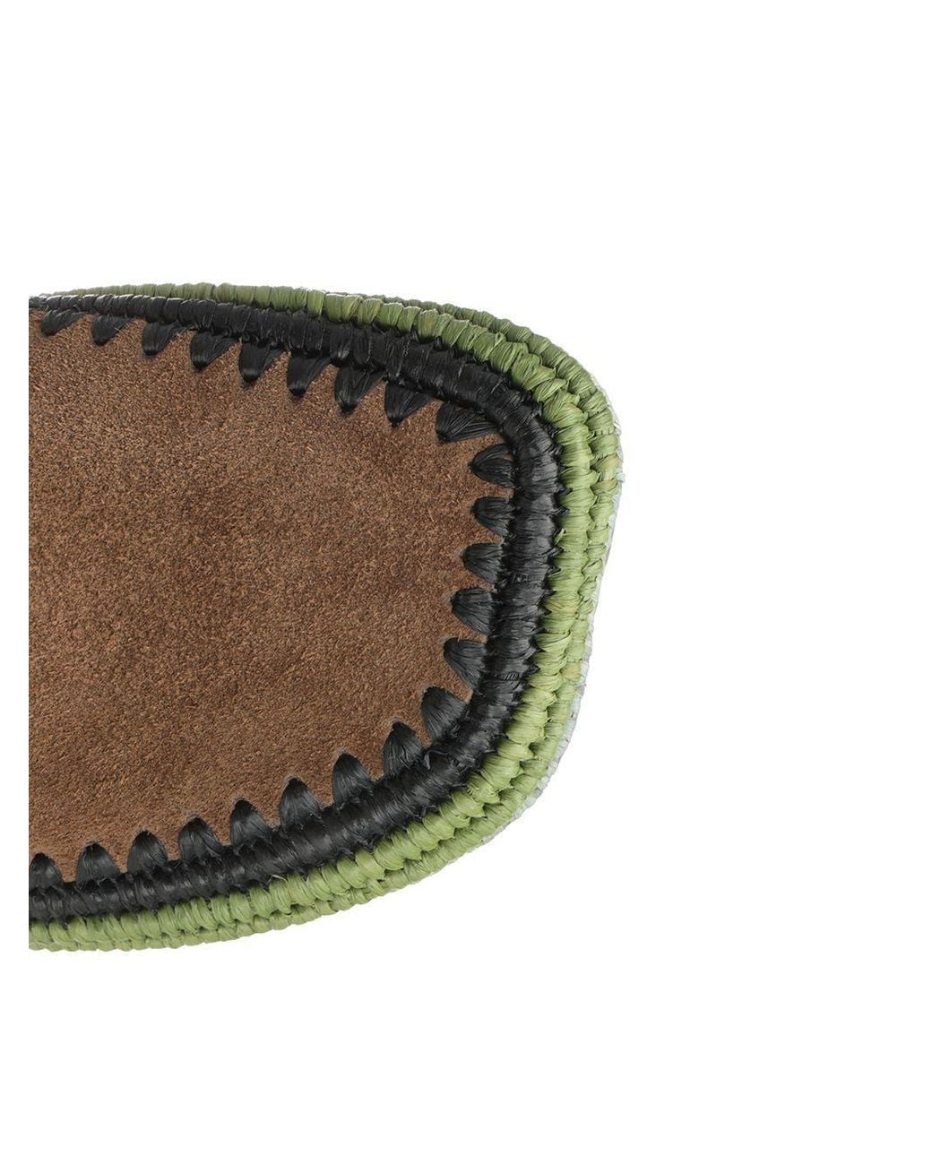 Loewe Green Rio Slippers