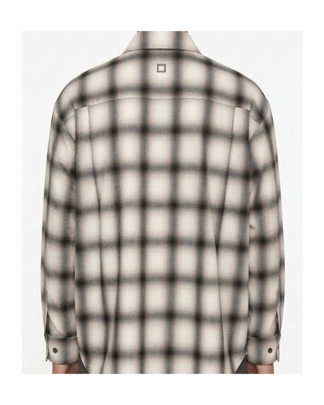 Wooyoungmi Gray Plaid Shirt for men