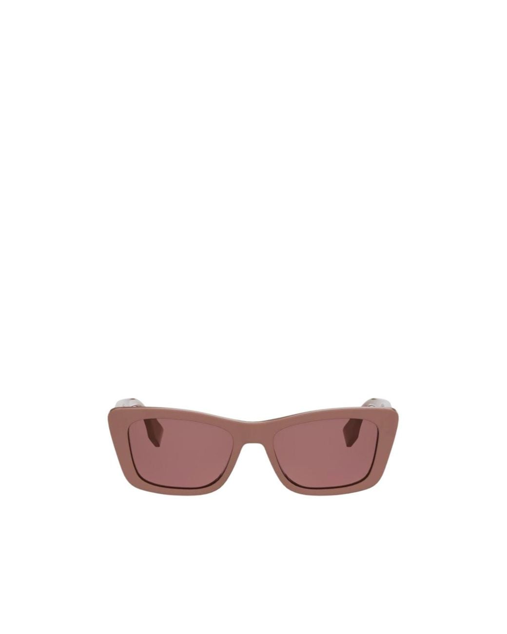 Fendi Pink Eyewear Butterfly Frame Sunglasses
