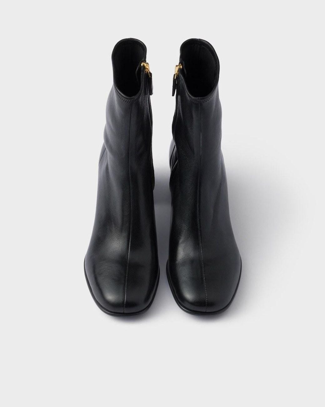 Prada Black Stretch Nappa Leather Booties