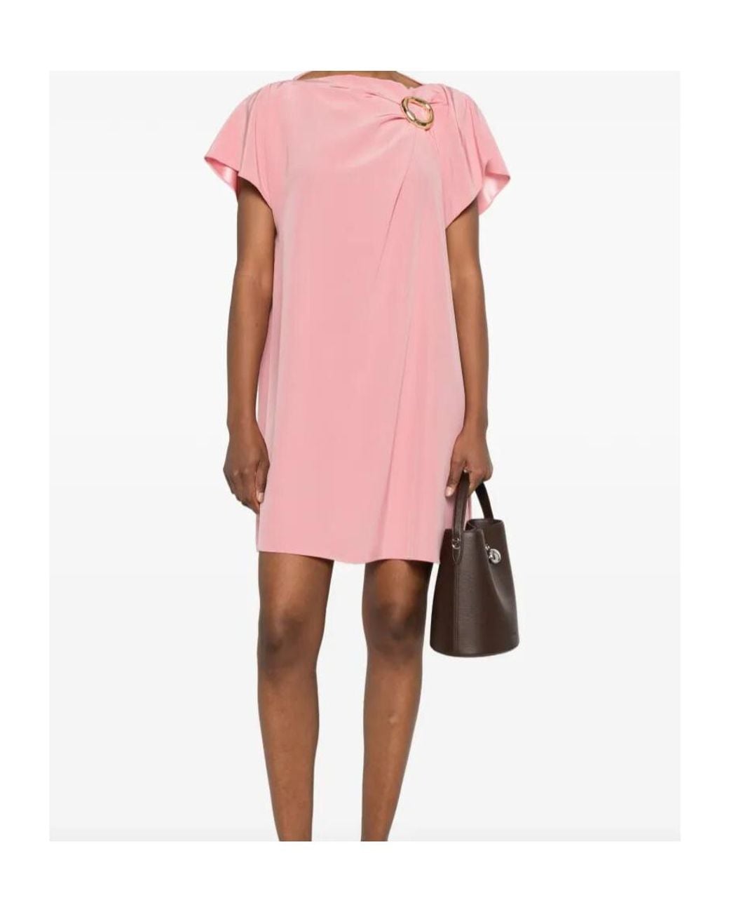 Joseph Pink Anika Ring-Detail Mini Dress