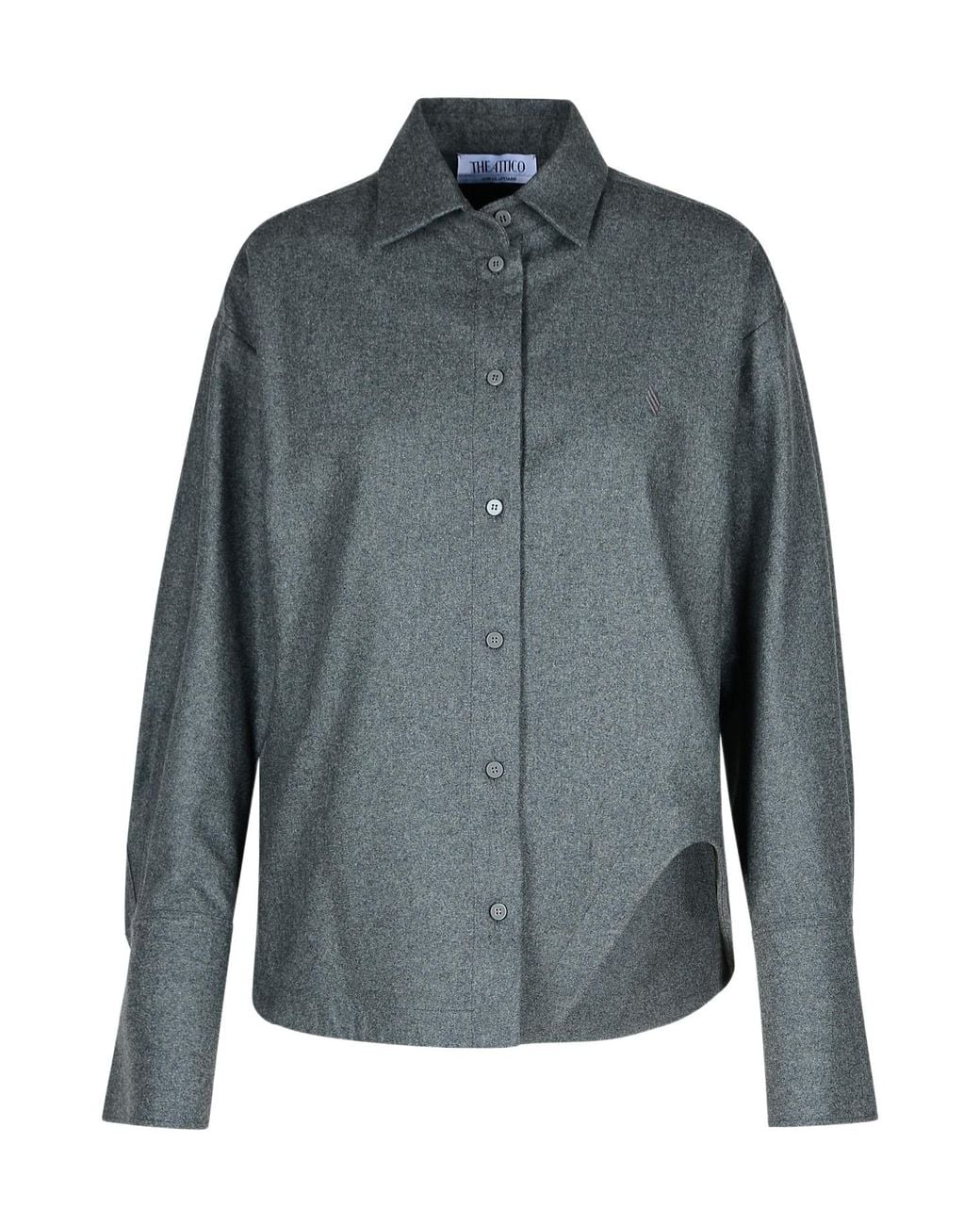 The Attico Gray The Eliza Shirt