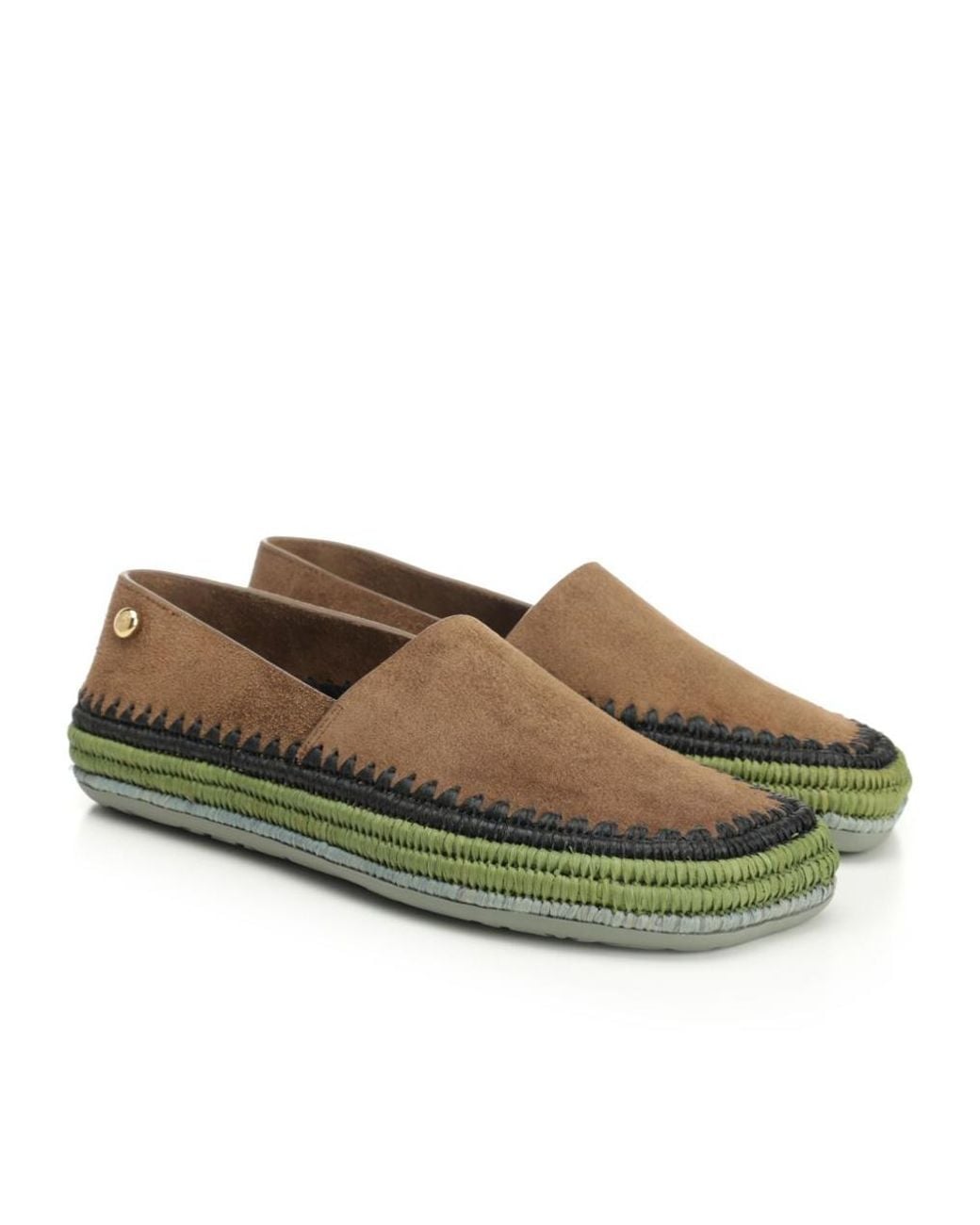 Loewe Green Rio Slippers